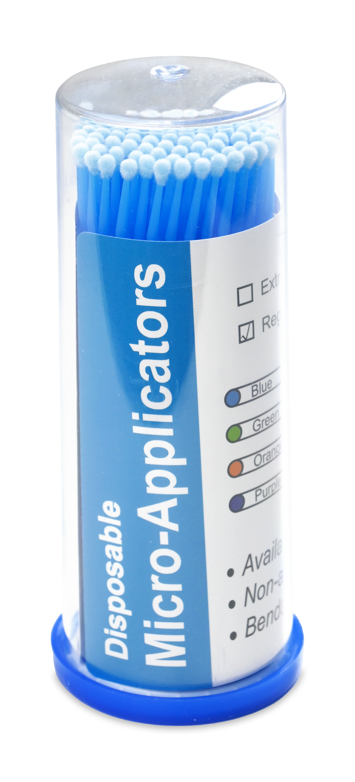 Diaguru Micro Applicator Brush Blue Regular, 2.5mm; Box/400